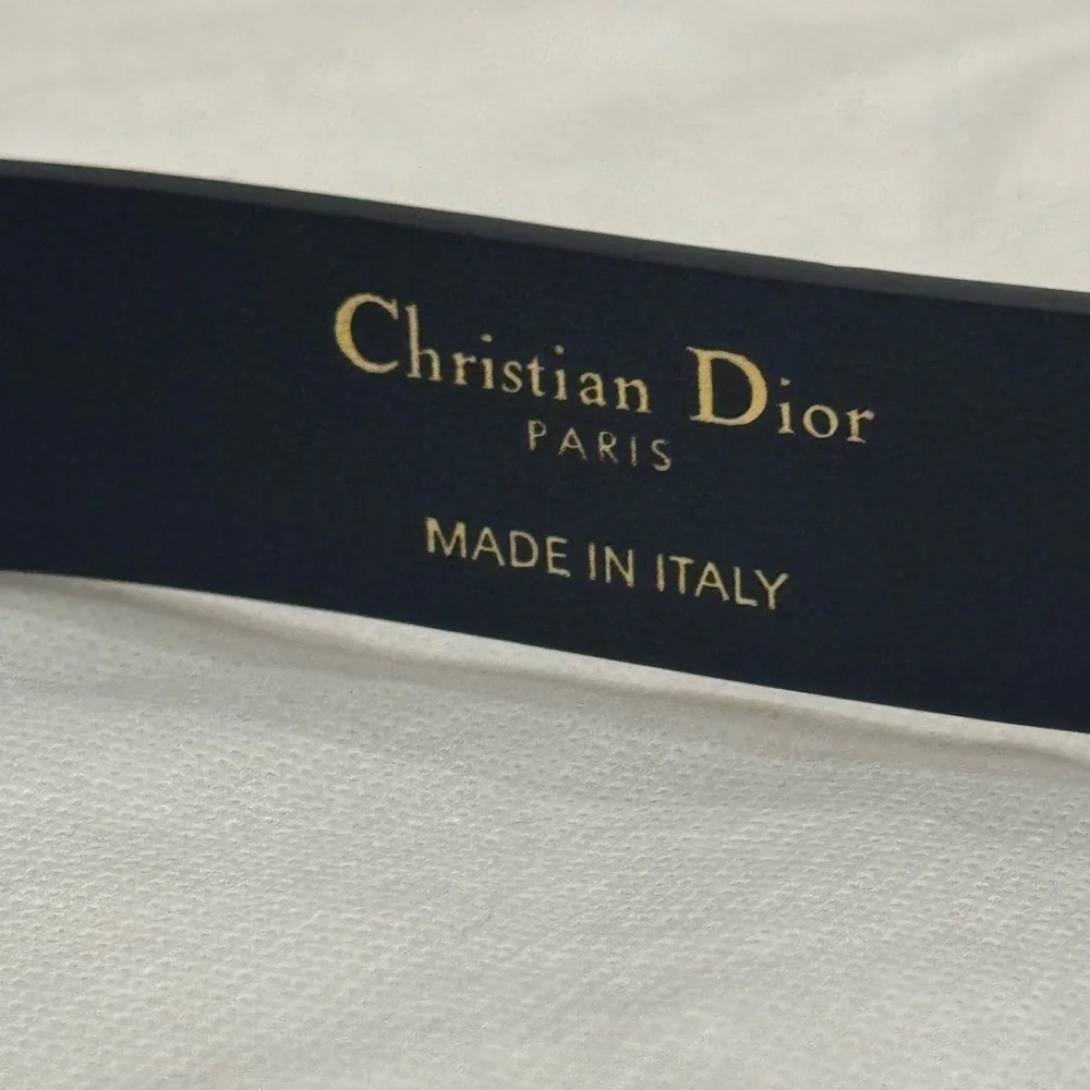 Dior Black Belt Bag with Silver Logo